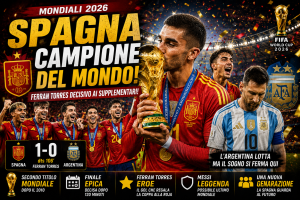 Spagna sul tetto del mondo: Ferran Torres piega l’Argentina ai supplementari e consegna il secondo Mondiale alla Roja
