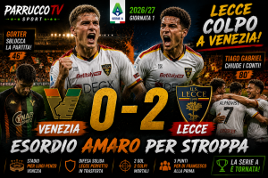 Venezia-Lecce 0-2: Gorter e Tiago Gabriel gelano il Penzo, esordio amaro per Stroppa