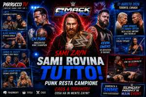 WWE SmackDown: Sami Zayn rovina la notte di Kevin Owens e scatena il caos a Toronto