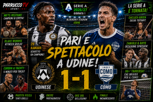 Udinese-Como 1-1: Kamara illude i friulani, Douvikas risponde e nel finale succede di tutto