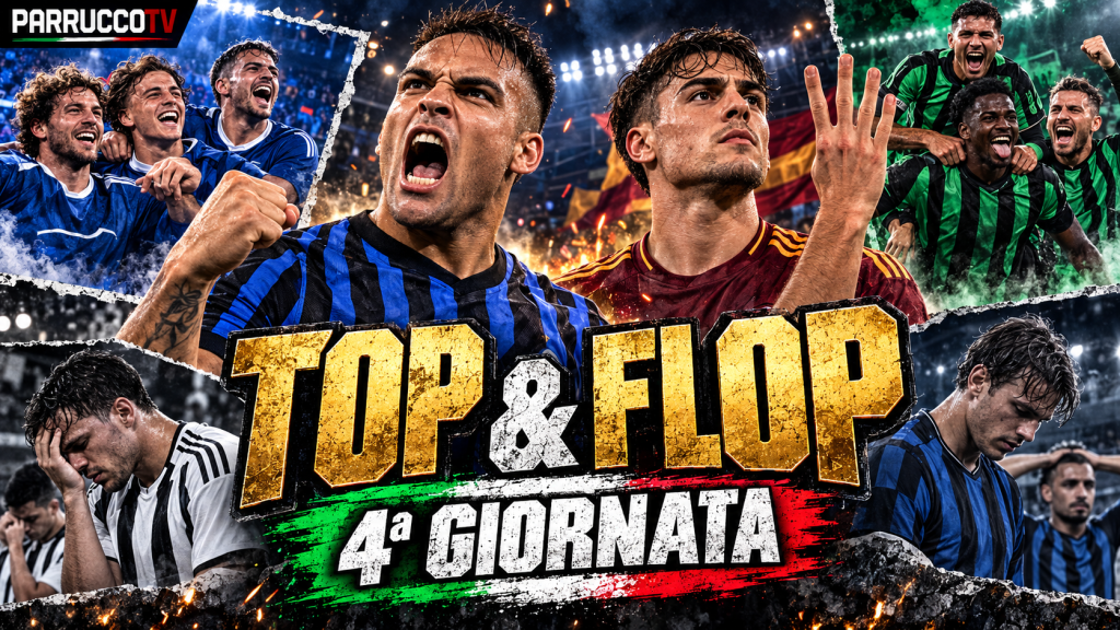 Top e Flop della quarta giornata di Serie A 2026/27 con Inter e Roma protagoniste
