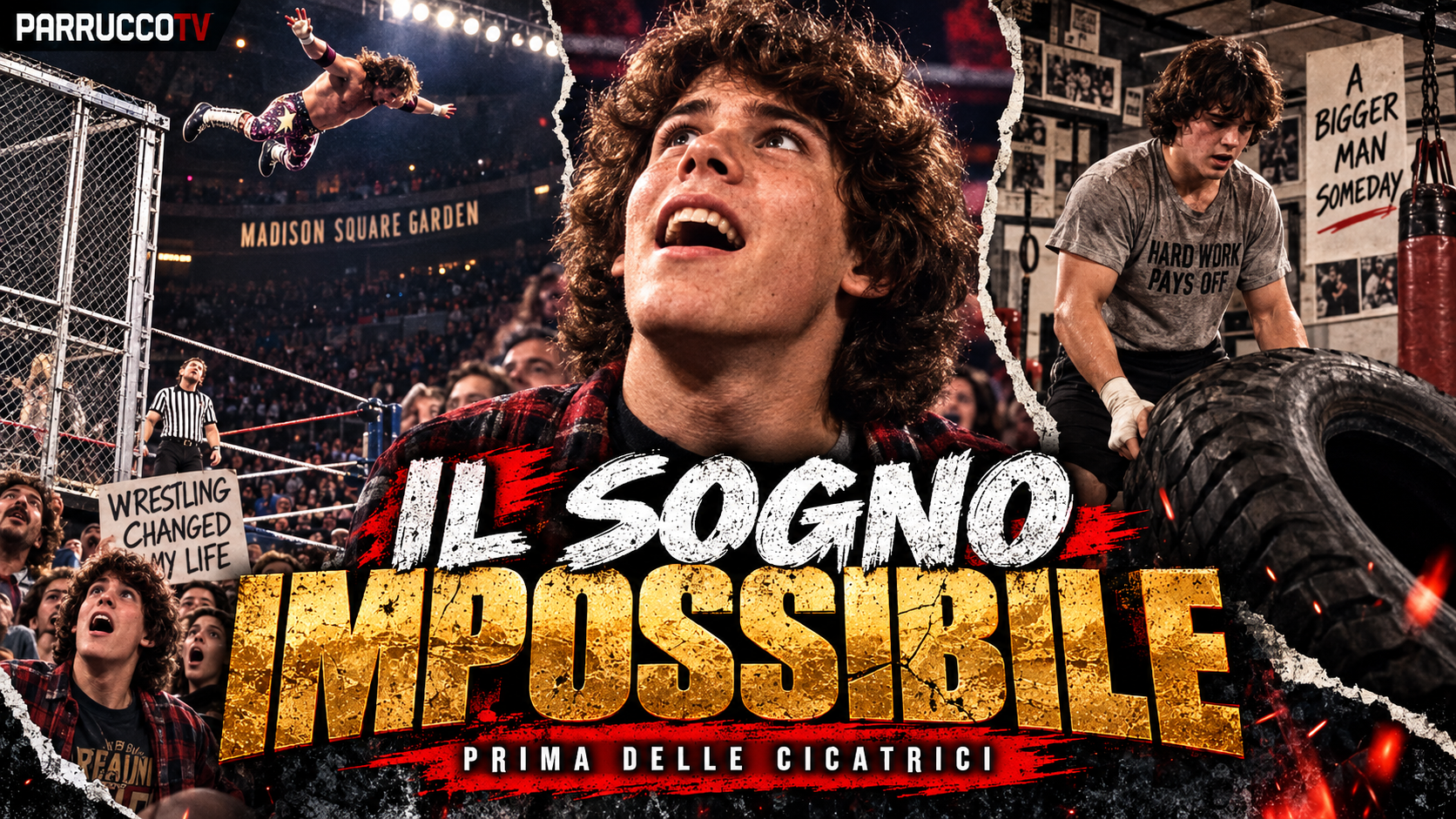 Il giovane Mick Foley sogna il wrestling e inizia ad allenarsi