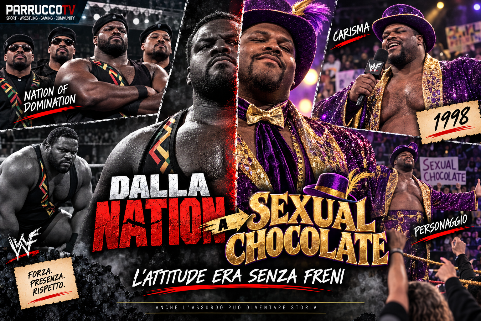 Mark Henry dalla Nation of Domination a Sexual Chocolate