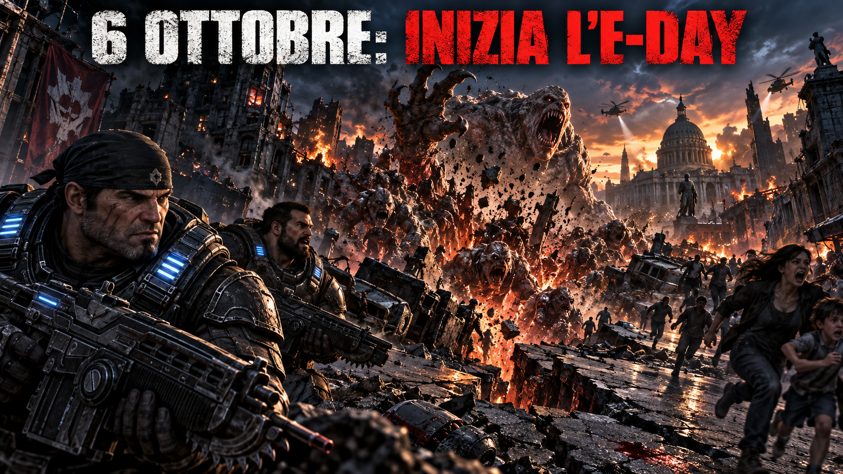 L'Orda Locust emerge durante l'E-Day
