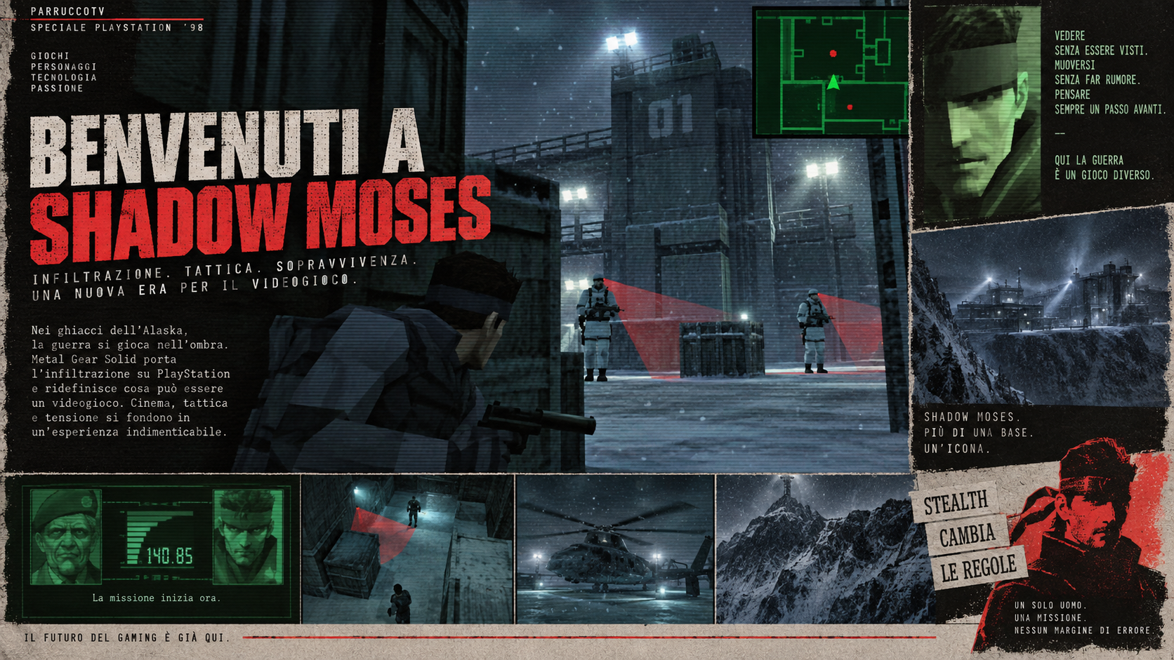 L'infiltrazione di Solid Snake a Shadow Moses