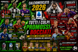 Calciomercato Serie A 2026: promossi, bocciati, bilanci e possibili sorprese dopo la chiusura (Ciro si pronuncia)