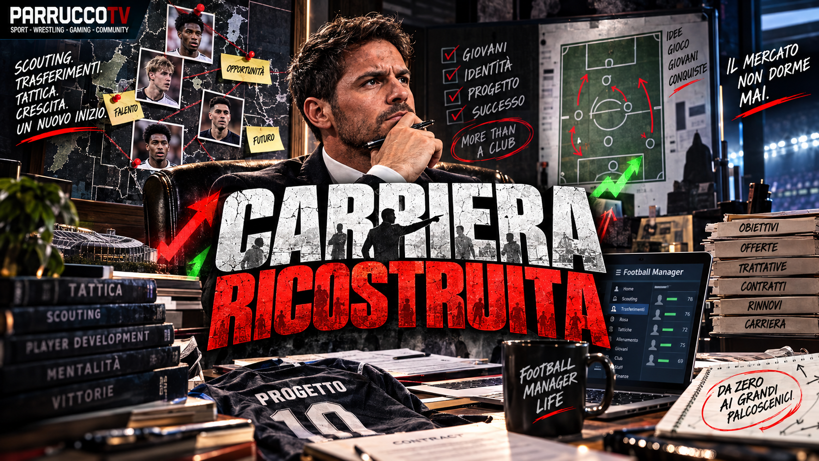 Ufficio del calciomercato nella modalità Carriera di FC 27