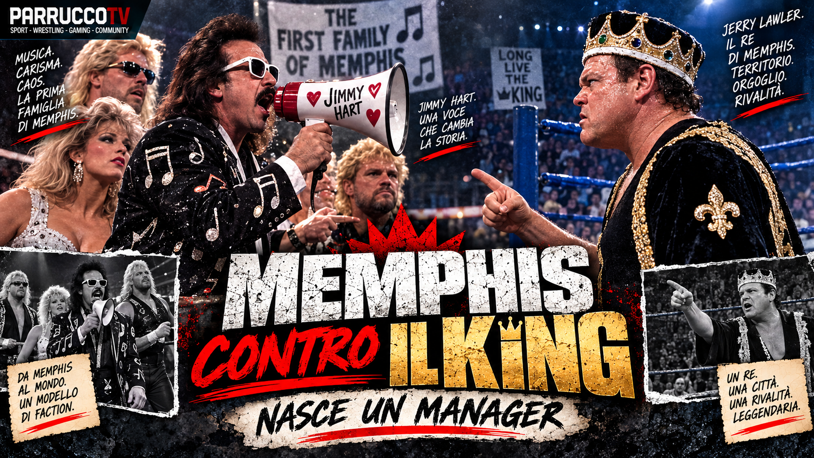 Jimmy Hart e la First Family contro Jerry Lawler a Memphis