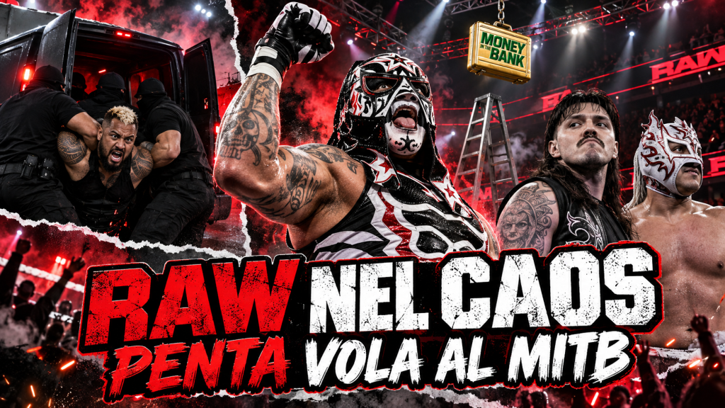 WWE RAW 21 settembre 2026: Penta vola al Money in the Bank mentre Solo Sikoa viene rapito