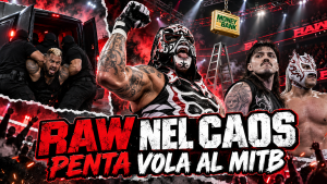 WWE RAW 21 settembre 2026: rapito Solo Sikoa, Penta vola al Money in the Bank