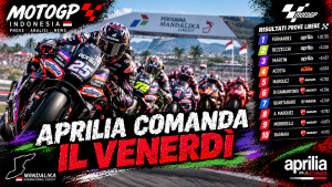 MotoGP Indonesia: Aprilia comanda il venerdì